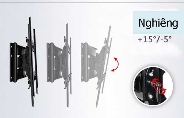 Giá treo tivi NB SP2 nhập khẩu - treo vuông góc 90 độ từ (40-70 INCH)