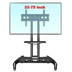 Giá treo tivi di động AVA1500- 60-1P mẫu mới 2024 dành cho tivi từ 32''-75'' (Có CO CQ) màu đen sang trọng, chắc chắn