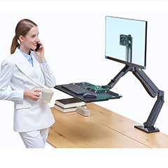  Giá treo màn hình máy tính kèm bàn phím từ (22-32) inch (Sit-Stand Workstations) NB40 nhập khẩu