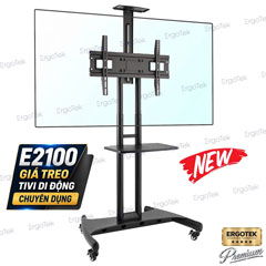 Chân Tivi Di Động Ergotek E2100: Biến Tivi Thành Màn Hình Trình Chiếu Đẩy Đi Mọi Nơi